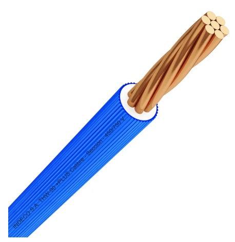CABLE THW-90 PLUS 12 AWG 450/750V COLOR AZUL INDECO