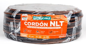 CABLE ELECTRICO 500V VULCANIZADO 3X14AWG NEGRO NLT PC X METRO INDECO