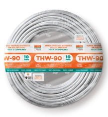 CABLE THW-90 PLUS 10 AWG 450/750V COLOR BLANCO INDECO