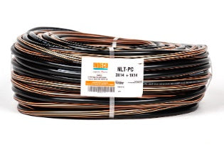 CABLE ELECTRICO 500V VULCANIZADO 2X18AWG NEGRO NLT PC INDECO