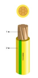 CABLE FREETOX-PC NH90 1.5mm2 LIBRE HALOGENO COLOR VERD/AMAROLLO INDECO