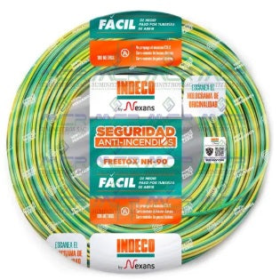 CABLE FREETOX-PC NH90 10mm2 LIBRE HALOGENO COLOR VERD/AMARILLO INDECO