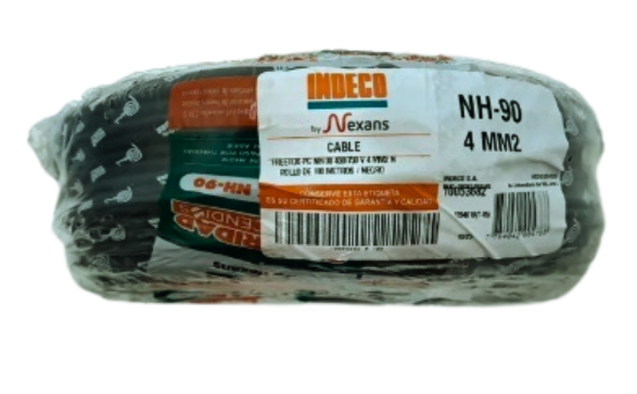 CABLE FREETOX-PC NH90 4mm2 LIBRE HALOGENO COLOR NEGRO INDECO
