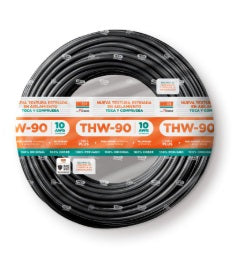 CABLE THW-90 PLUS 10 AWG 450/750V COLOR NEGRO INDECO