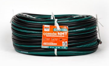 CABLE ELECTRICO 500V VULCANIZADO 4X12AWG NEGRO NMT X METRO INDECO